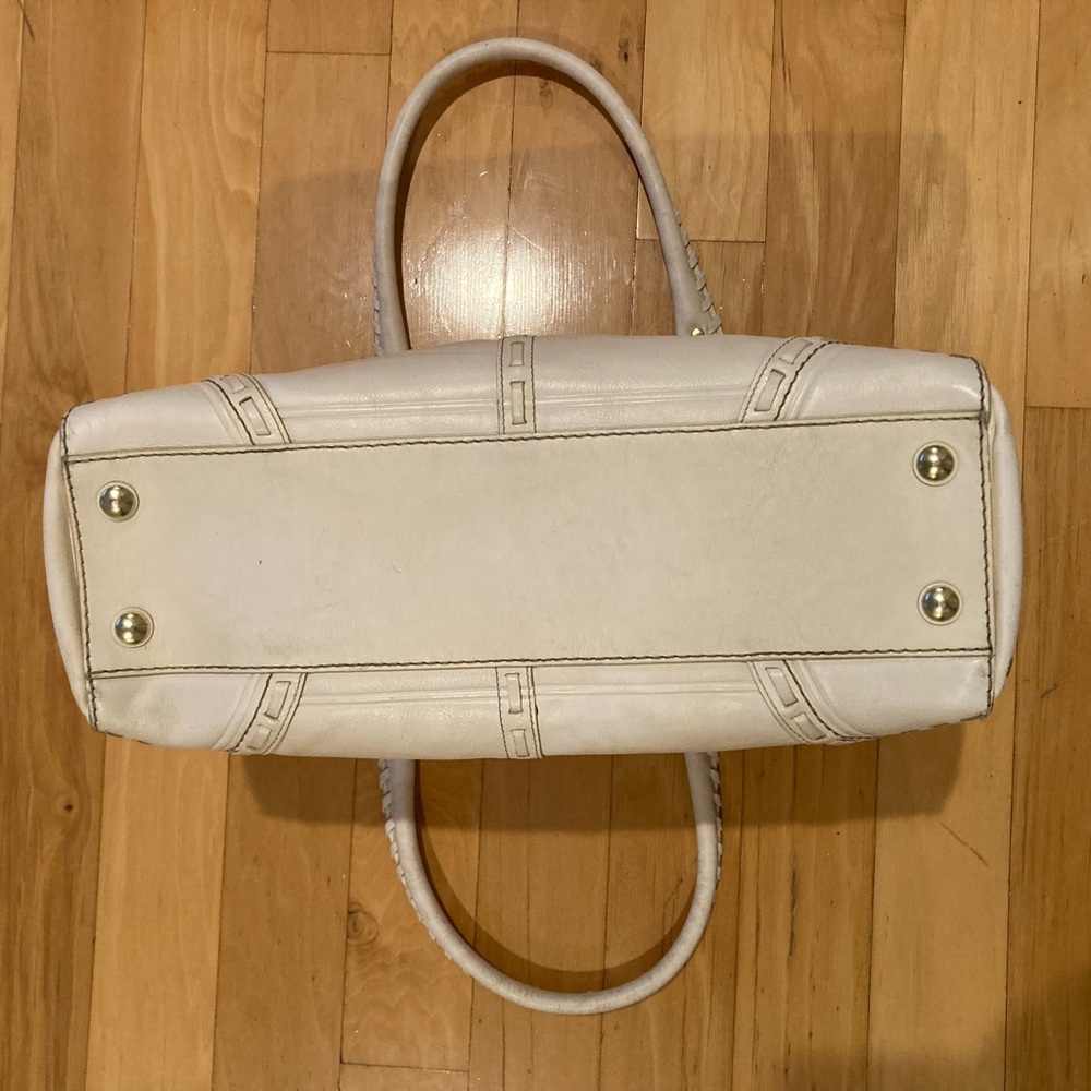 COACH Cream Limited Edition Hampton Braided Leather Tote Bag - Picture 9 of 10